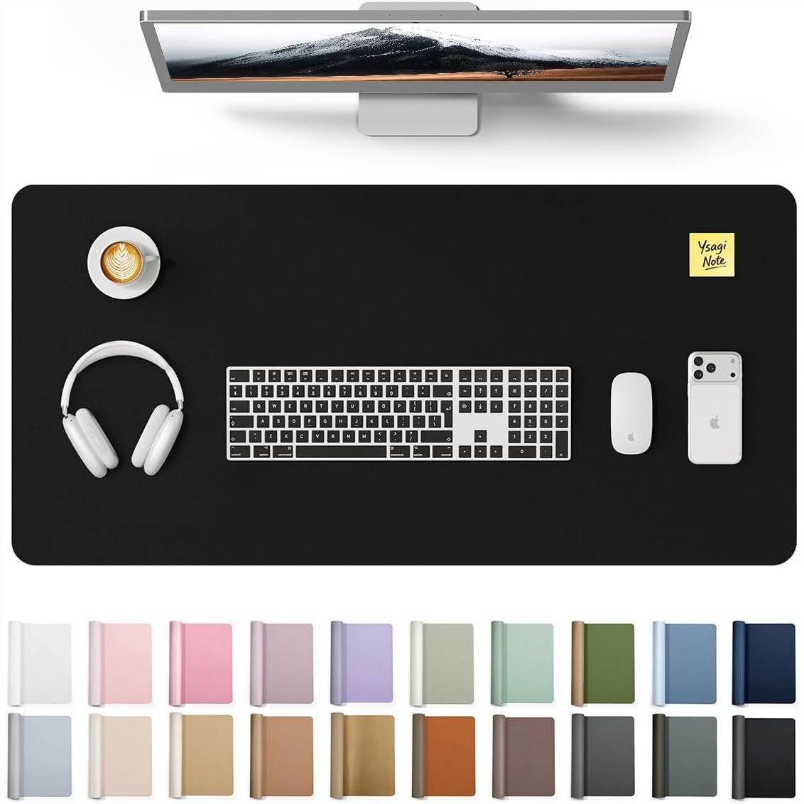 Desk Pad Leather Large - Large PU Leather Desk Pad Protector