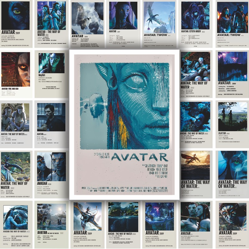 Desk Setup Poster - 50pcs Avatar Movie Poster Stickers Film