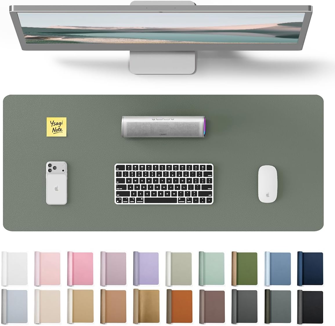 Desk Pad Leather Large - Leather Desk Pad Protector, Large Mouse