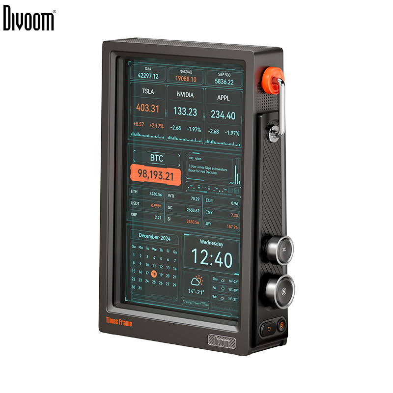 Desk Setup With Speakers - Divoom Times Frame 10.1″ Smart Digital