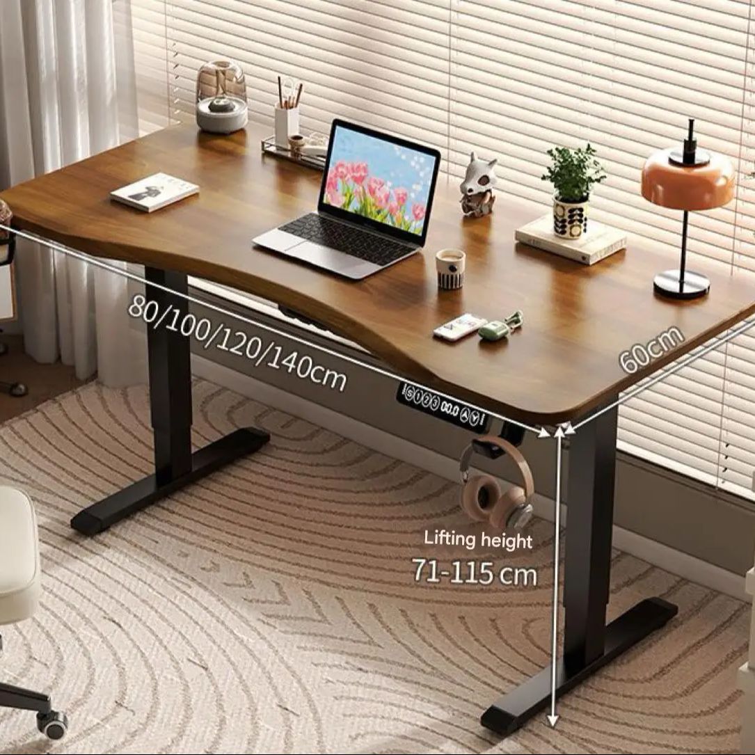 Desk Setup Pc - 80/100/120/140cm Height Adjustable Office Computer Desk