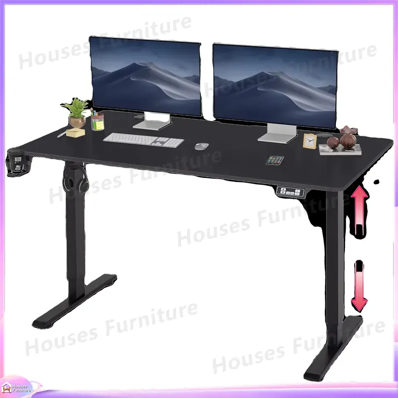 Desk Setup Pc And Laptop - Large Gaming Computer Desk with RGB