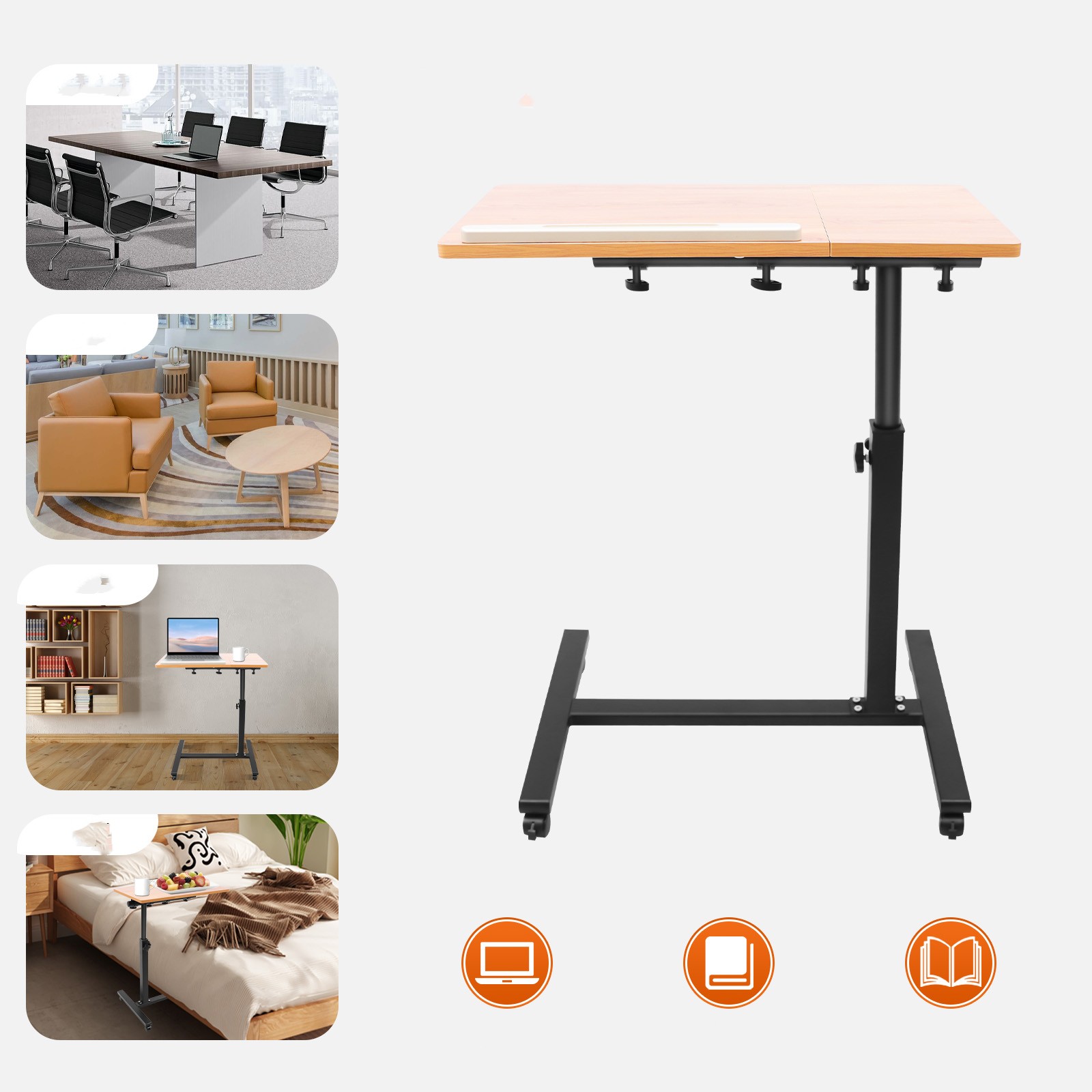 Mobile Laptop Table Adjustable - Desk Setup Pc review and price