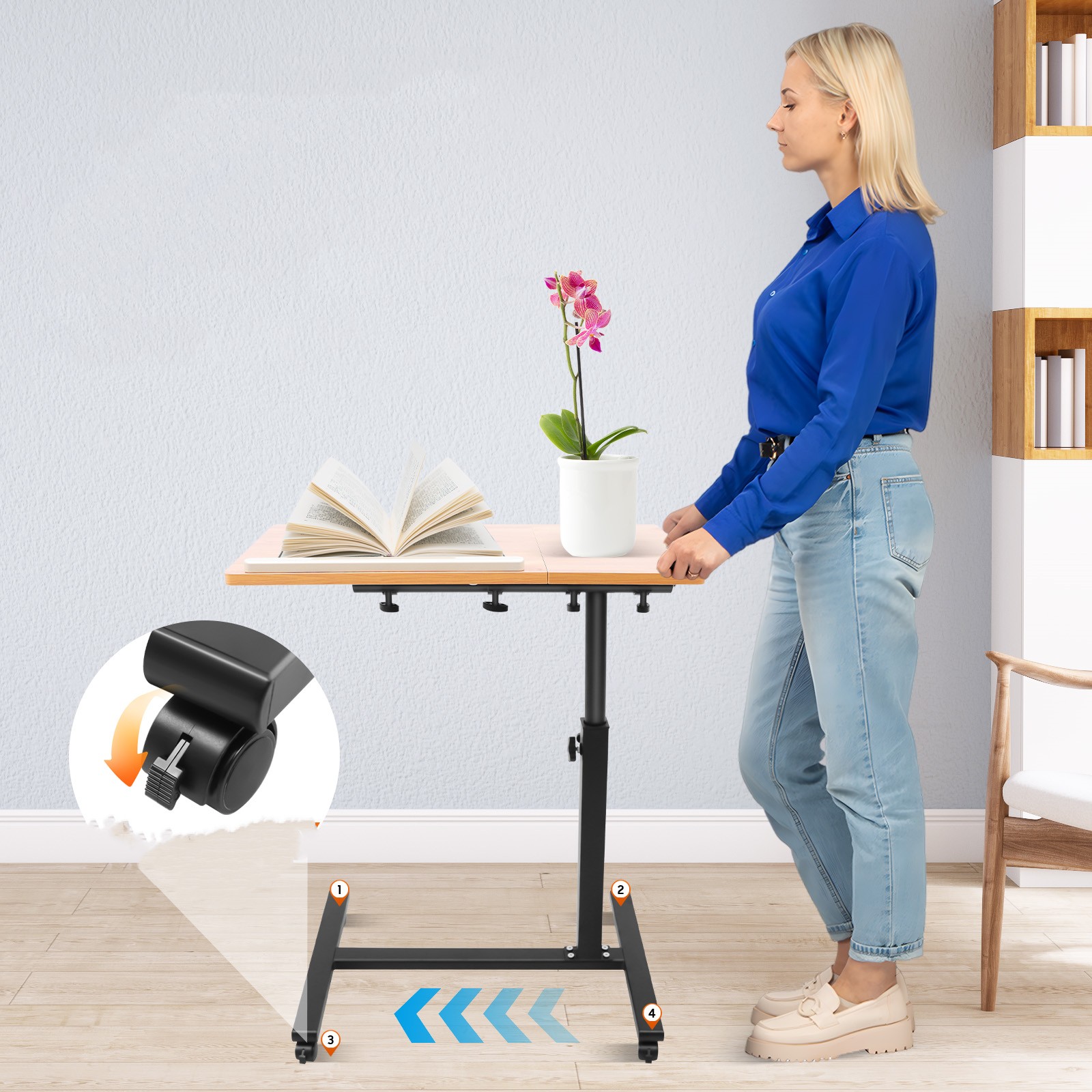 Mobile Laptop Table Adjustable - Desk Setup Pc review and price