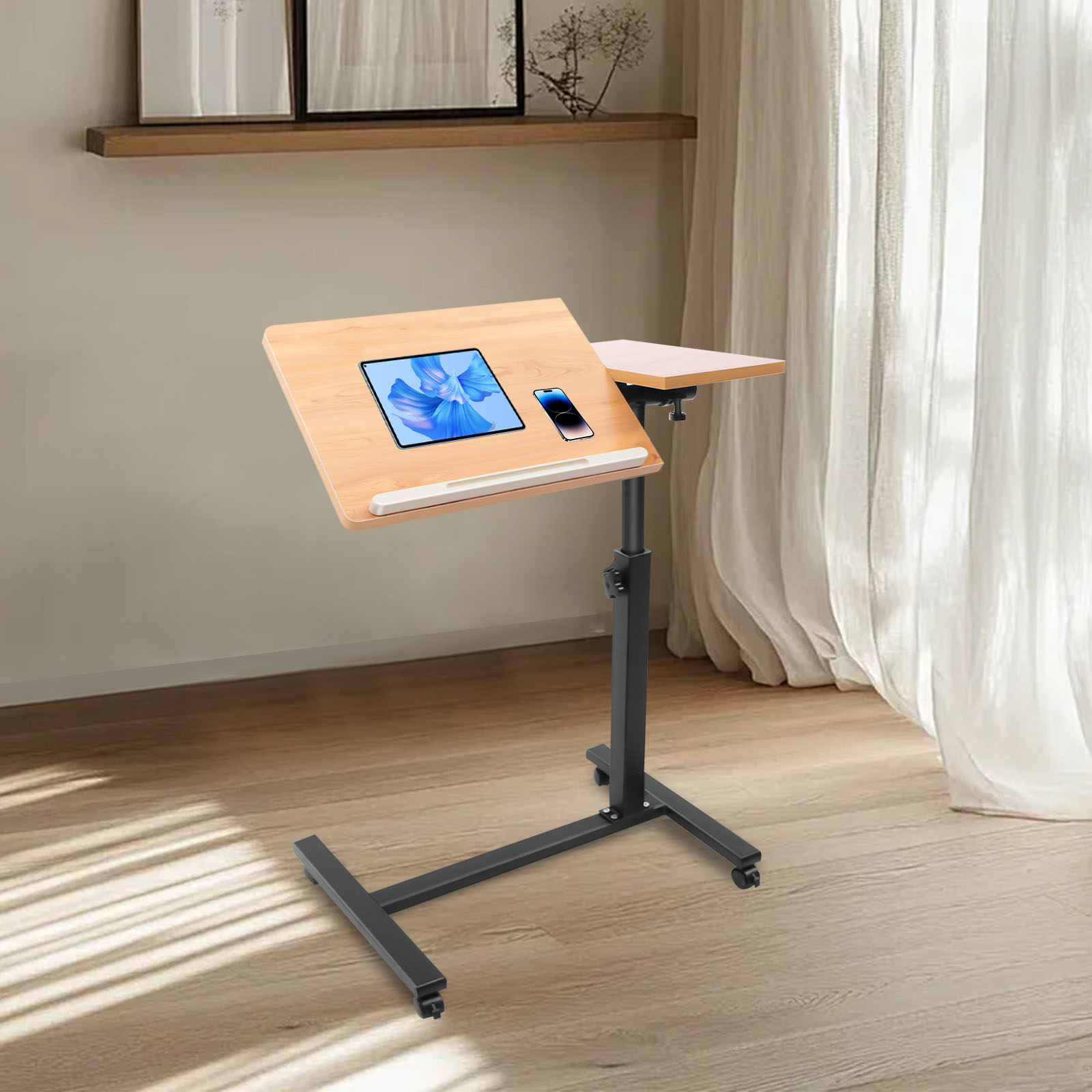 Mobile Laptop Table Adjustable - Desk Setup Pc review and price