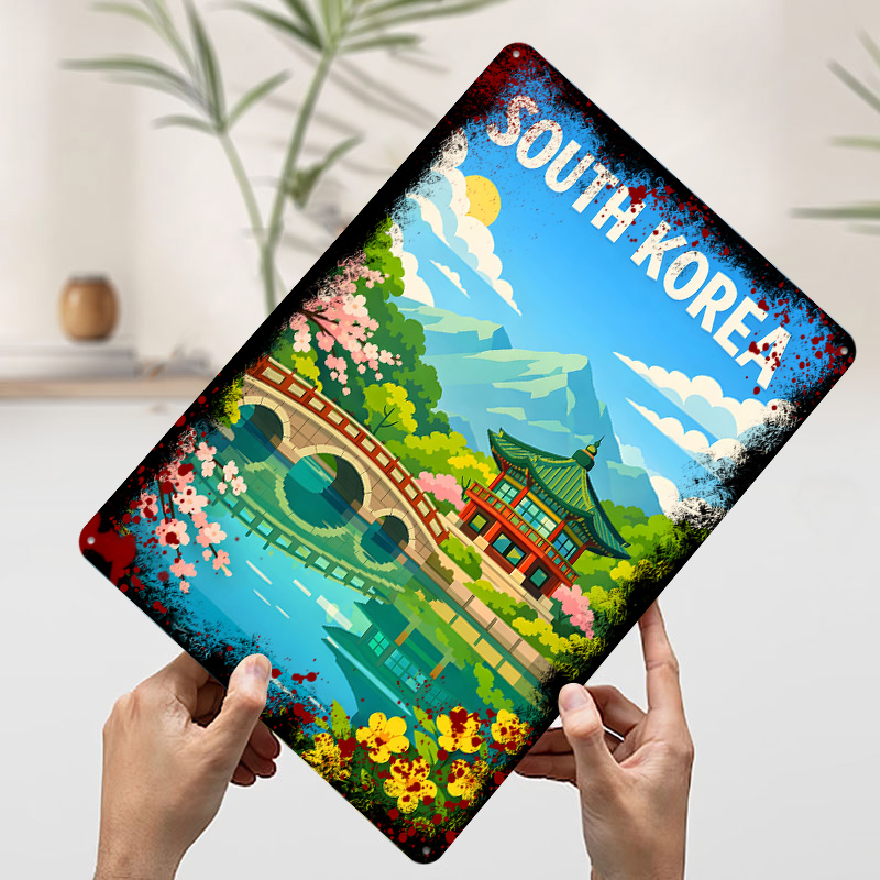 South Korea Travel Poster Cust - Desk Setup Poster review and price