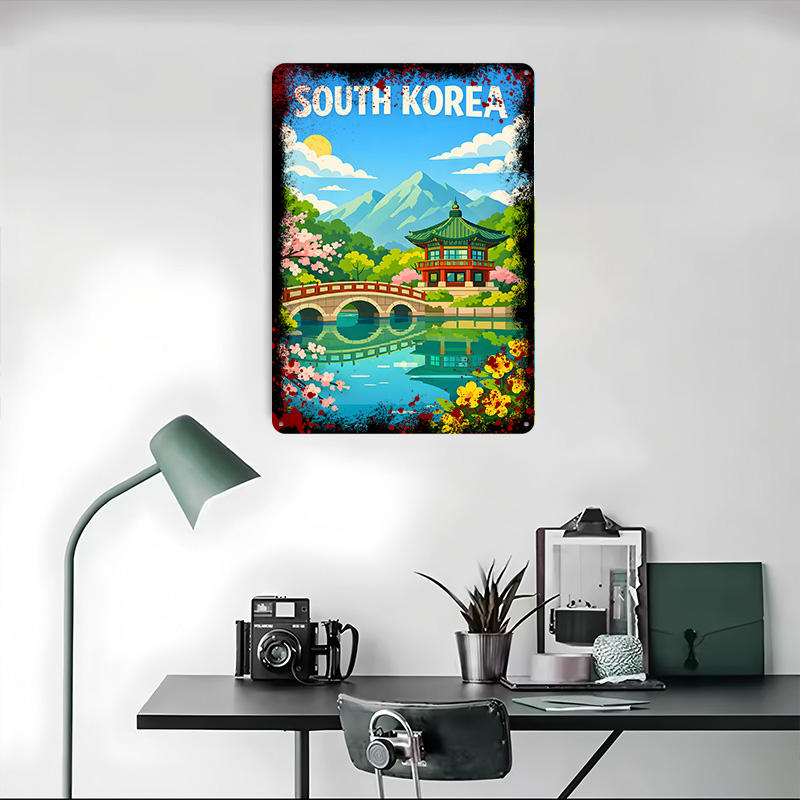 South Korea Travel Poster Cust - Desk Setup Poster review and price