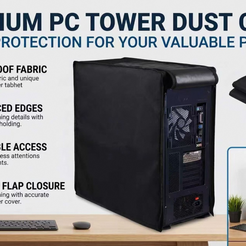 Desktop CPU Case Dust Cover wi - Desk Setup Pc review and price