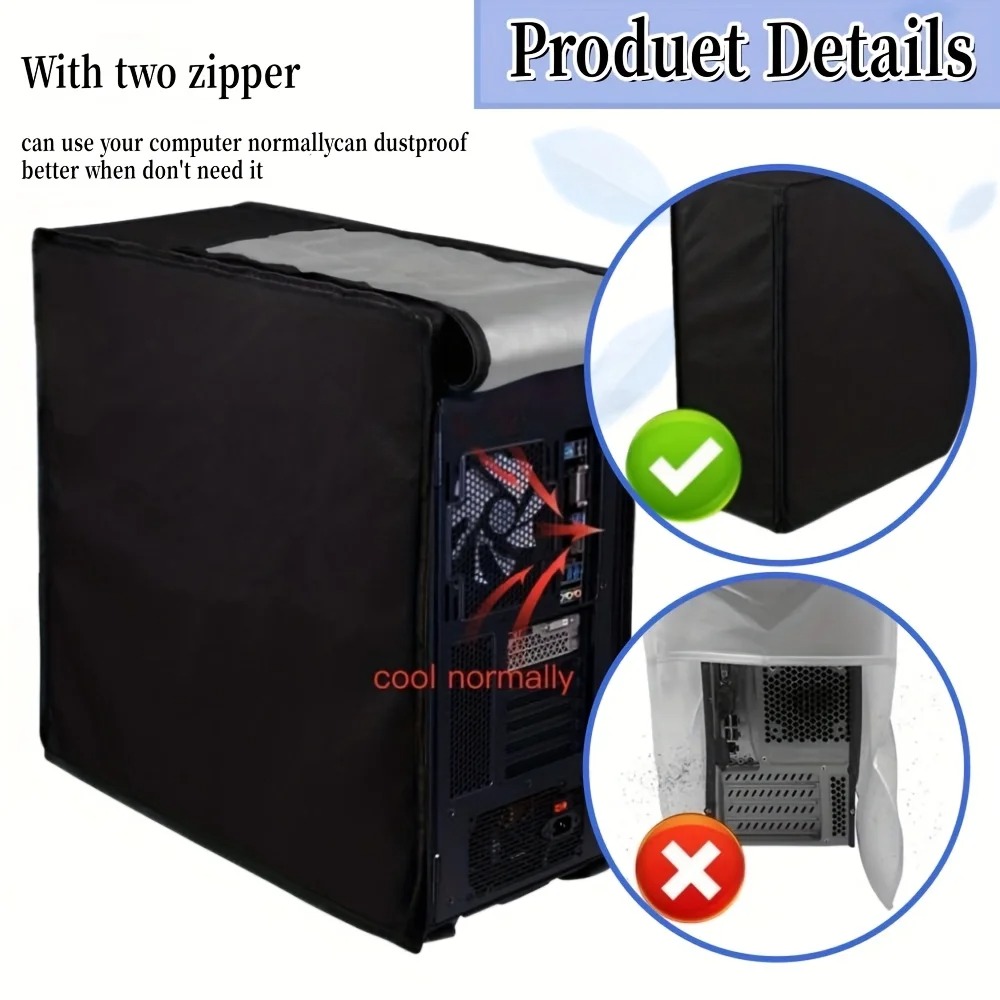 Desktop CPU Case Dust Cover wi - Desk Setup Pc review and price