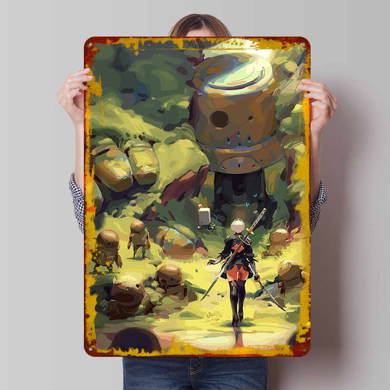 Nier Automata: 2B in Forest Me - Desk Setup Poster review and price