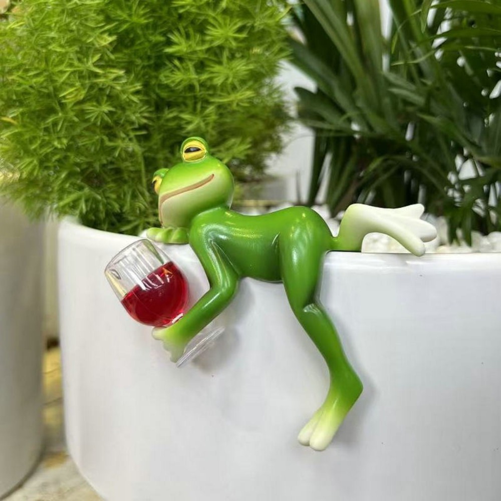 Hanging Flower Pot Edge Frog D - Desk Setup Plant review and price