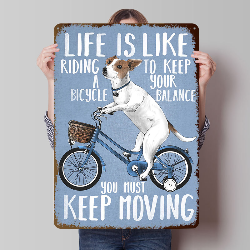 Life Is Like Riding a Bicy Met - Desk Setup Poster review and price