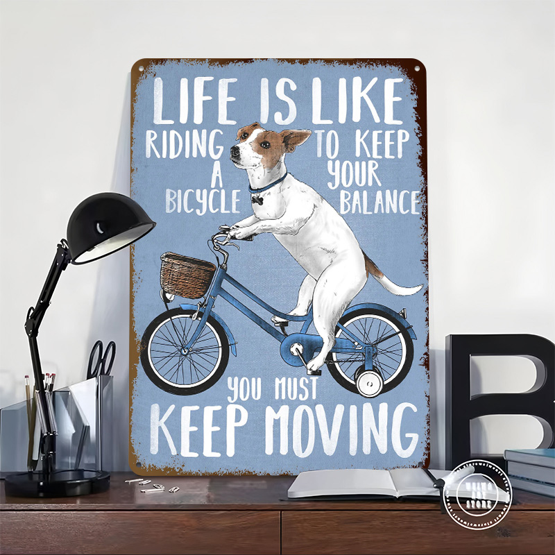 Life Is Like Riding a Bicy Met - Desk Setup Poster review and price