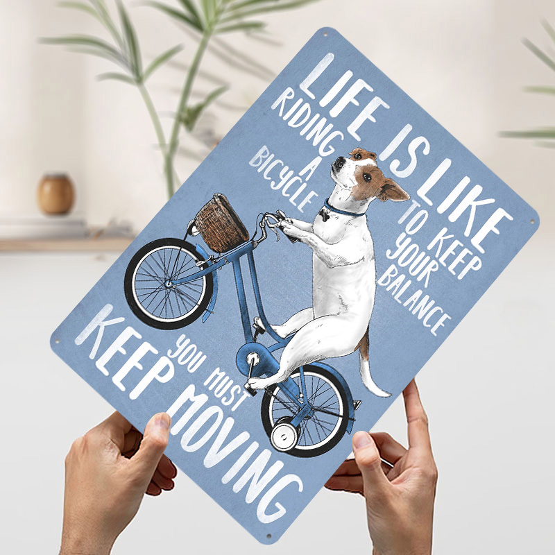 Life Is Like Riding a Bicy Met - Desk Setup Poster review and price