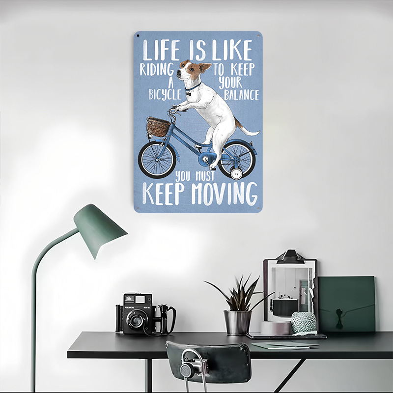 Life Is Like Riding a Bicy Met - Desk Setup Poster review and price