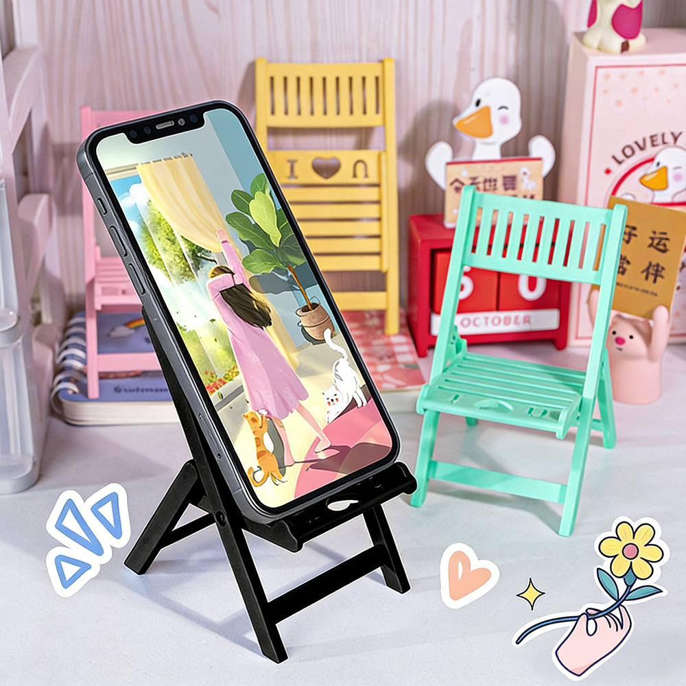 Mini Folding Chair Phone Stand - Desk Setup Dorm review and price