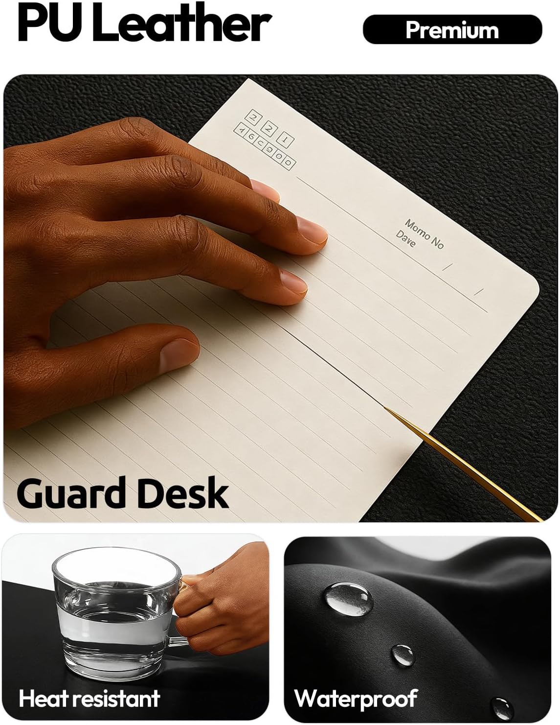 Large PU Leather Desk Pad Prot - Desk Pad Leather Large review and price