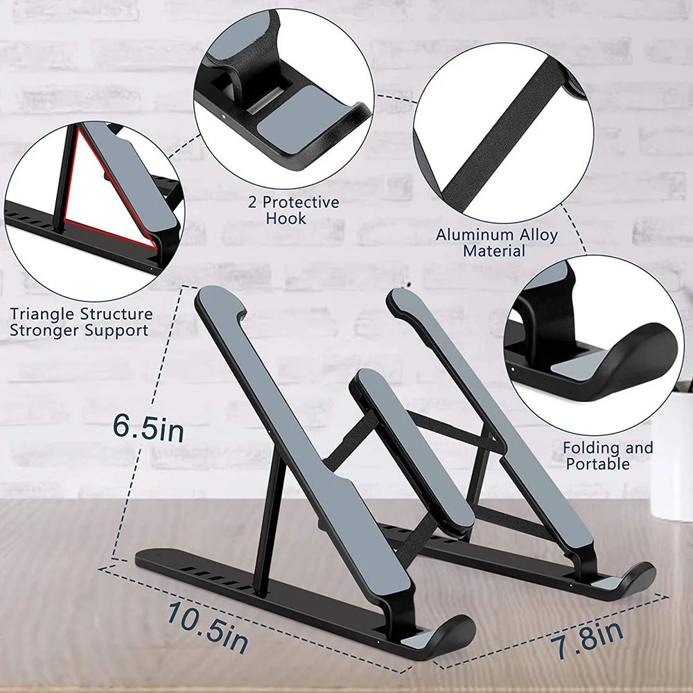 Foldable Laptop Stand Adjustab - Desk Setup Macbook review and price