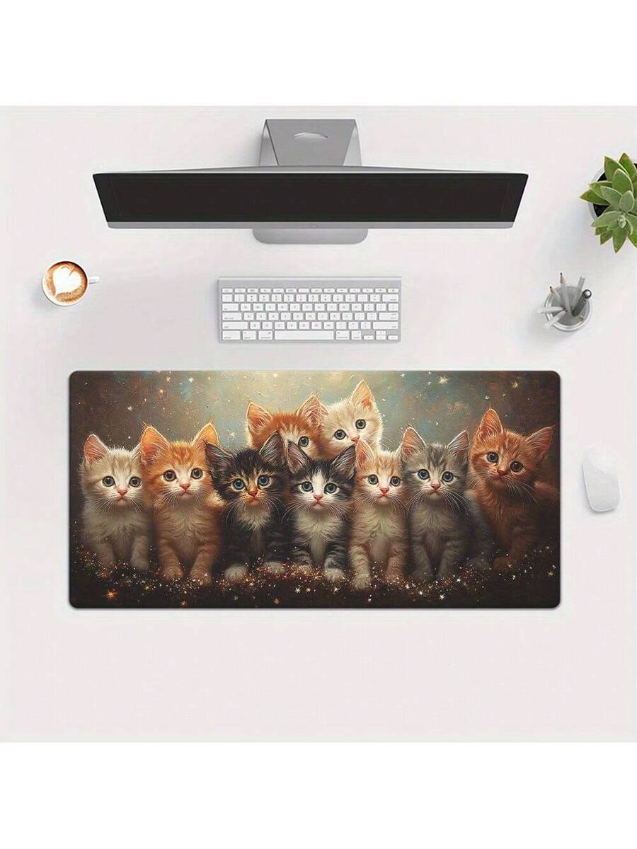 Cute Kitten Gaming Mouse Pad D - Desk Setup Pc And Laptop review and price