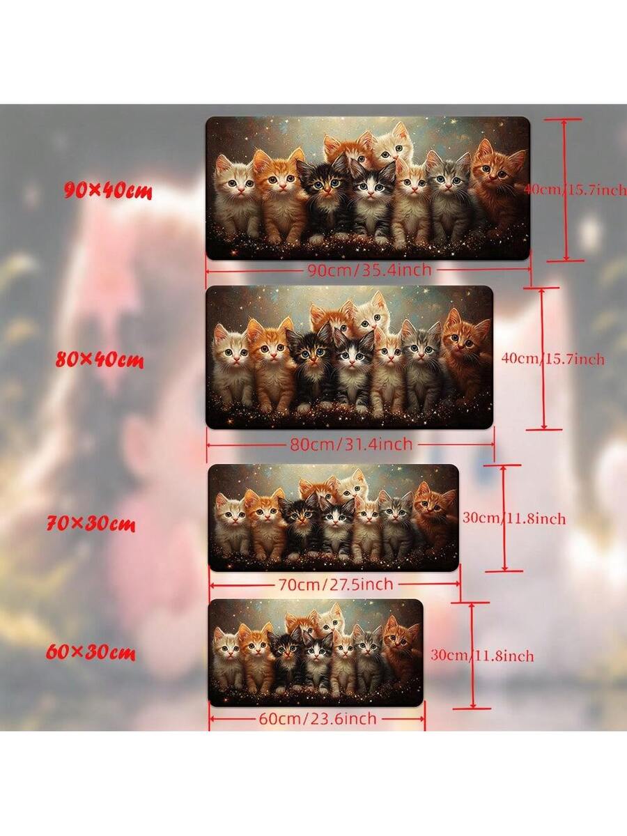 Cute Kitten Gaming Mouse Pad D - Desk Setup Pc And Laptop review and price