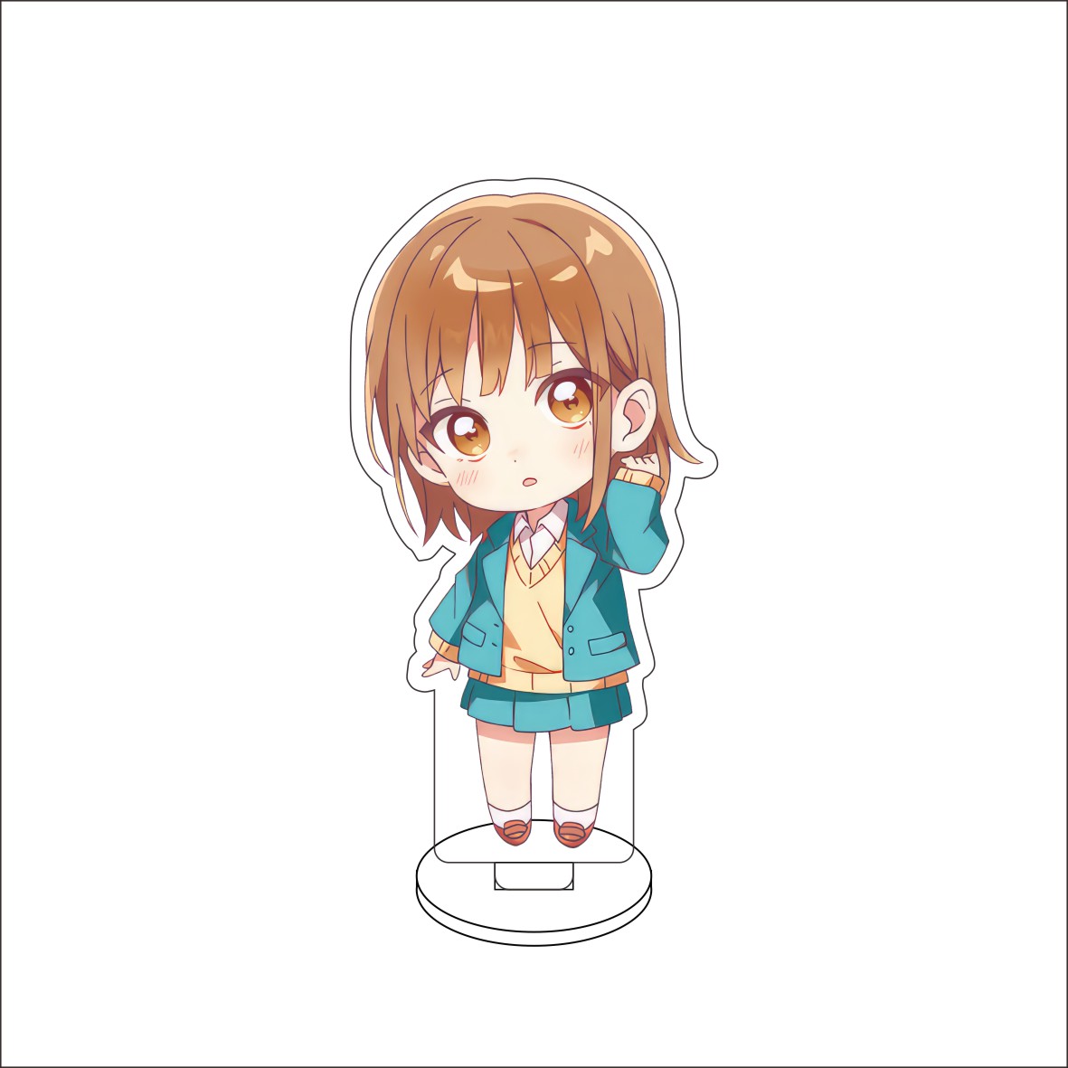 10CM Anime Blue Box Figure Sta - Desk Setup Blue review and price
