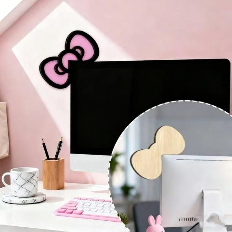 New 1/2Pcs Wooden Bowknot PC A - Desk Setup Pc review and price