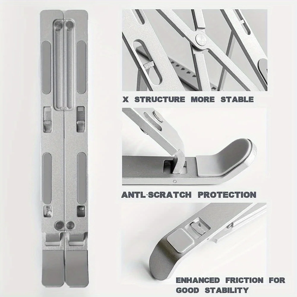 Foldable Aluminum Laptop Riser - Desk Setup Macbook review and price