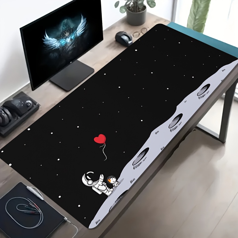 Astronaut Moon Space Oversized - Desk Setup Pc And Laptop review and price