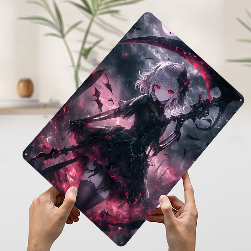 Demon Grim Reaper Girl Poster  - Desk Setup Poster review and price