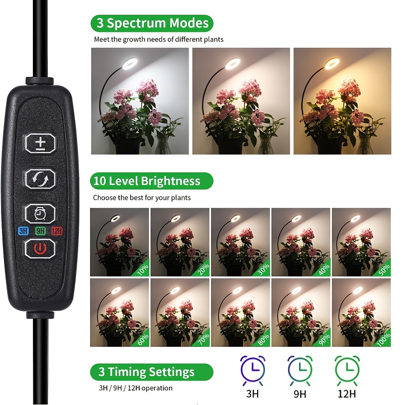 2-in-1 LED Grow Light & Readin - Desk Setup Plant review and price