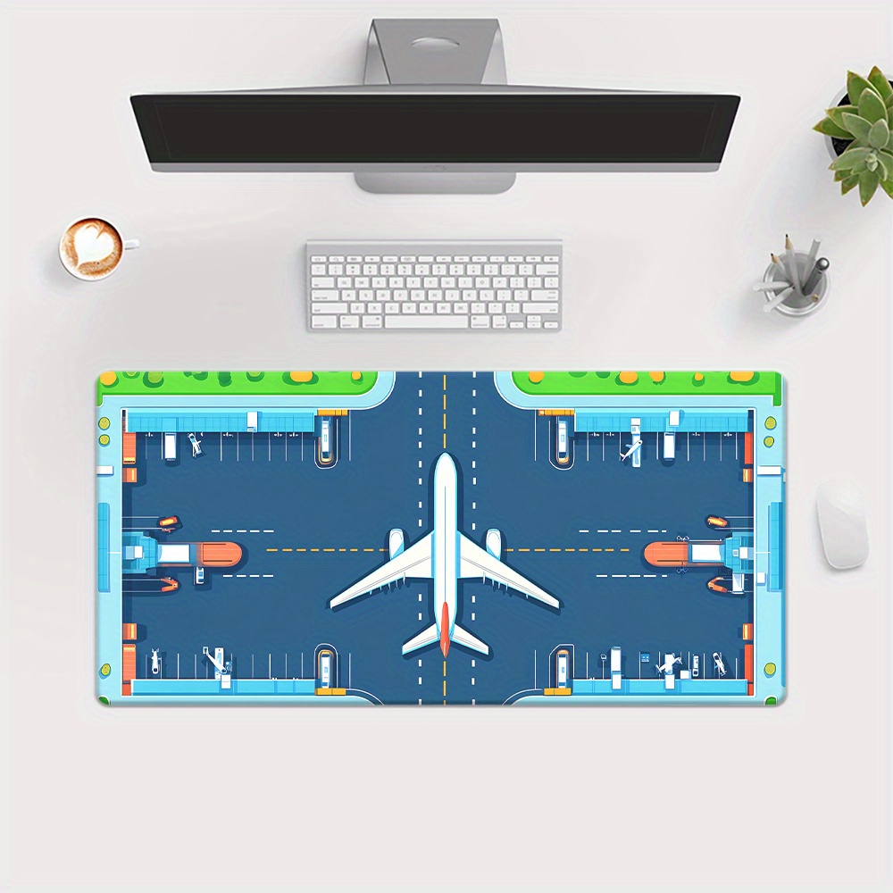 Airplane Runway Mouse Pad Larg - Desk Setup Gaming Pc review and price