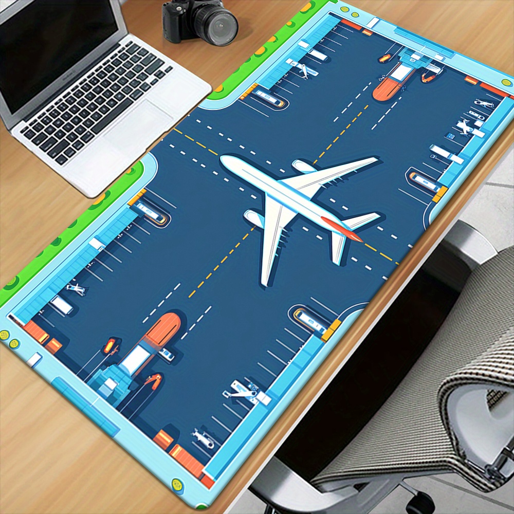 Airplane Runway Mouse Pad Larg - Desk Setup Gaming Pc review and price
