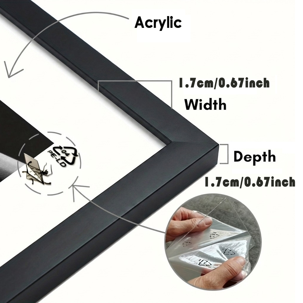 2 Pack White Picture Frame Set - Desk Setup Poster review and price