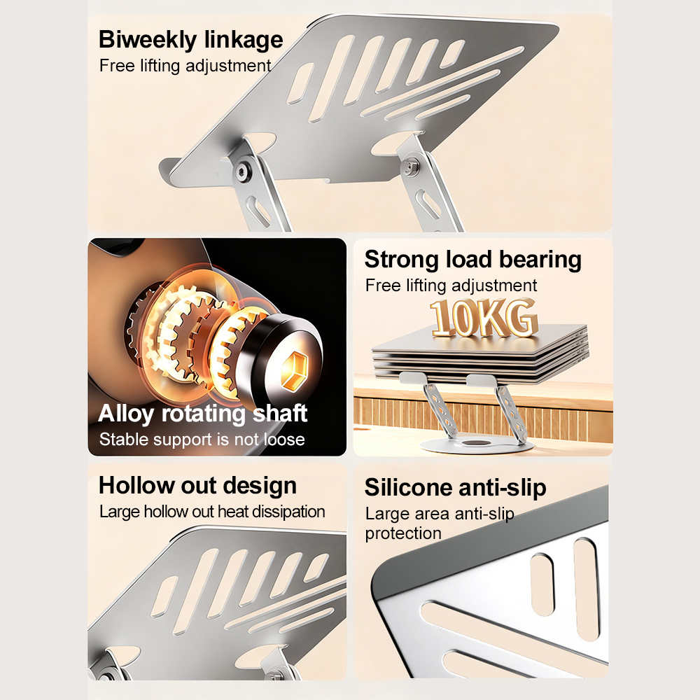 360° Rotating Laptop Stand Adj - Desk Setup Pc review and price