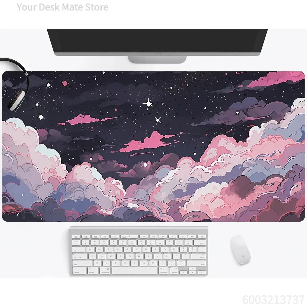 Cute Pink Purple Anime Rubber  - Desk Setup Pc And Laptop review and price