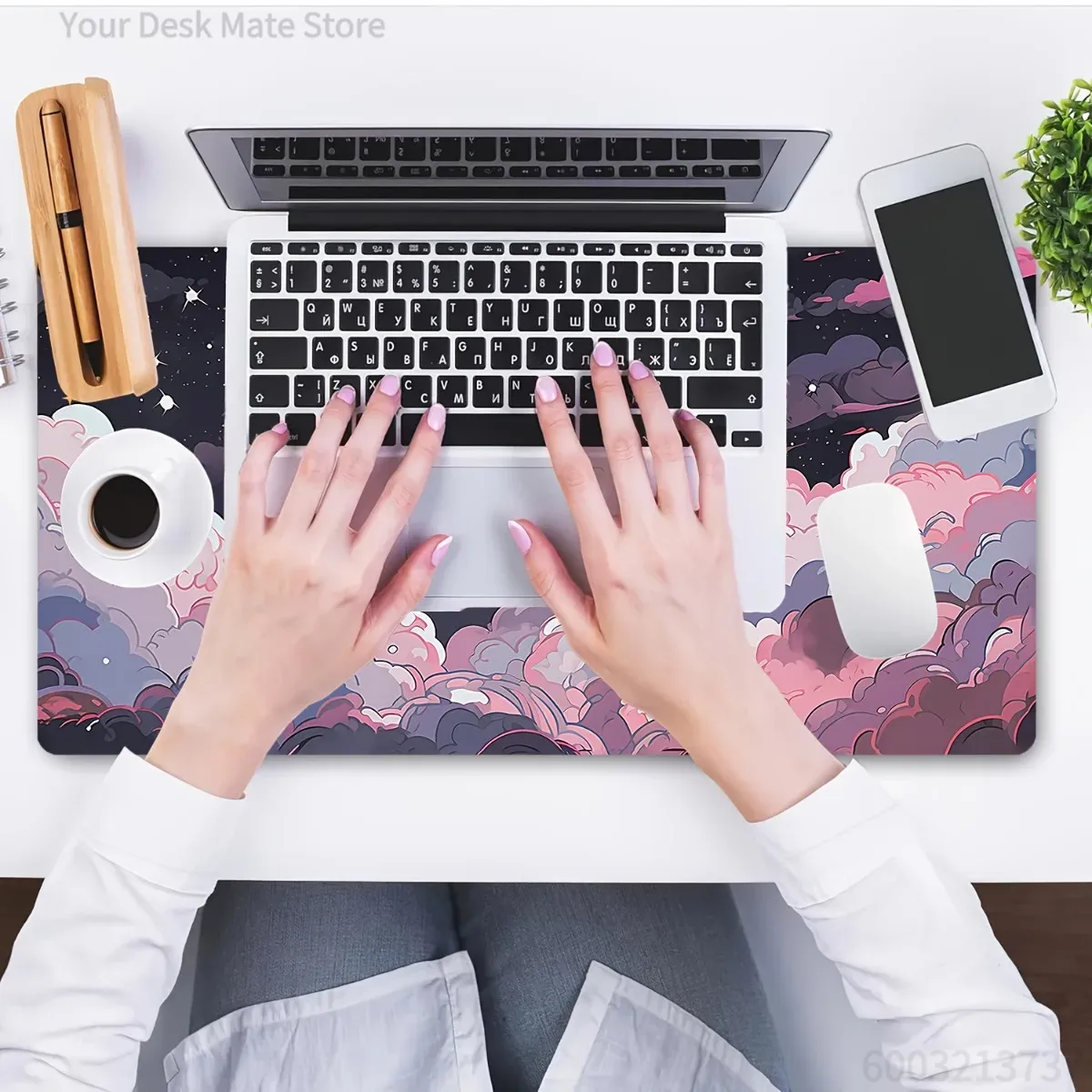 Cute Pink Purple Anime Rubber  - Desk Setup Pc And Laptop review and price