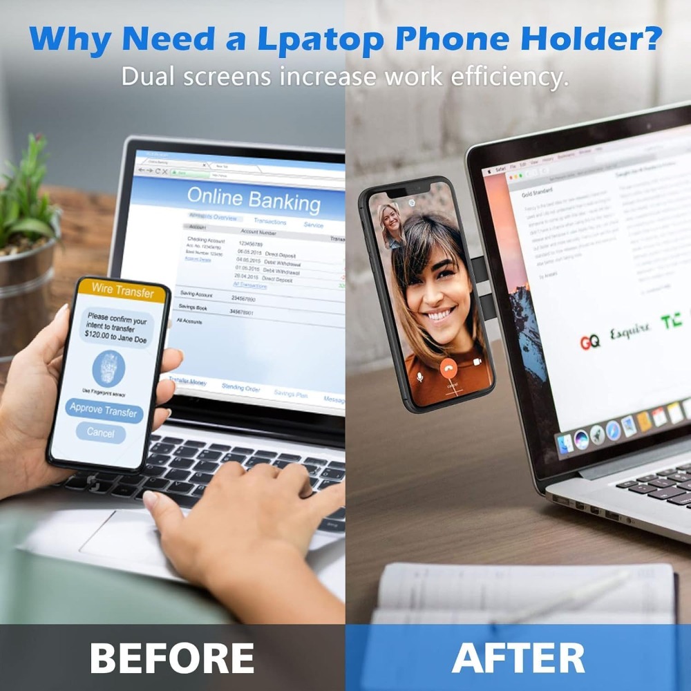 Magnetic Phone Holder for Lapt - Desk Setup Macbook review and price