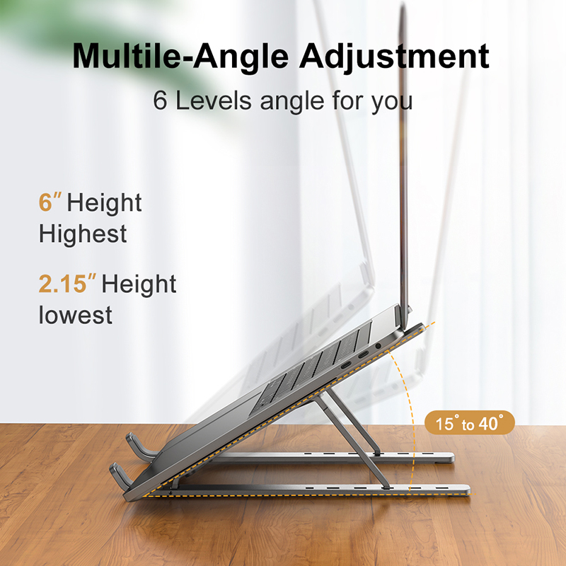 Foldable Aluminum Laptop Stand - Desk Setup Macbook review and price