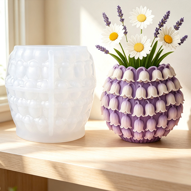 3D Lily of the Valley Vase Sil - Desk Setup Plant review and price