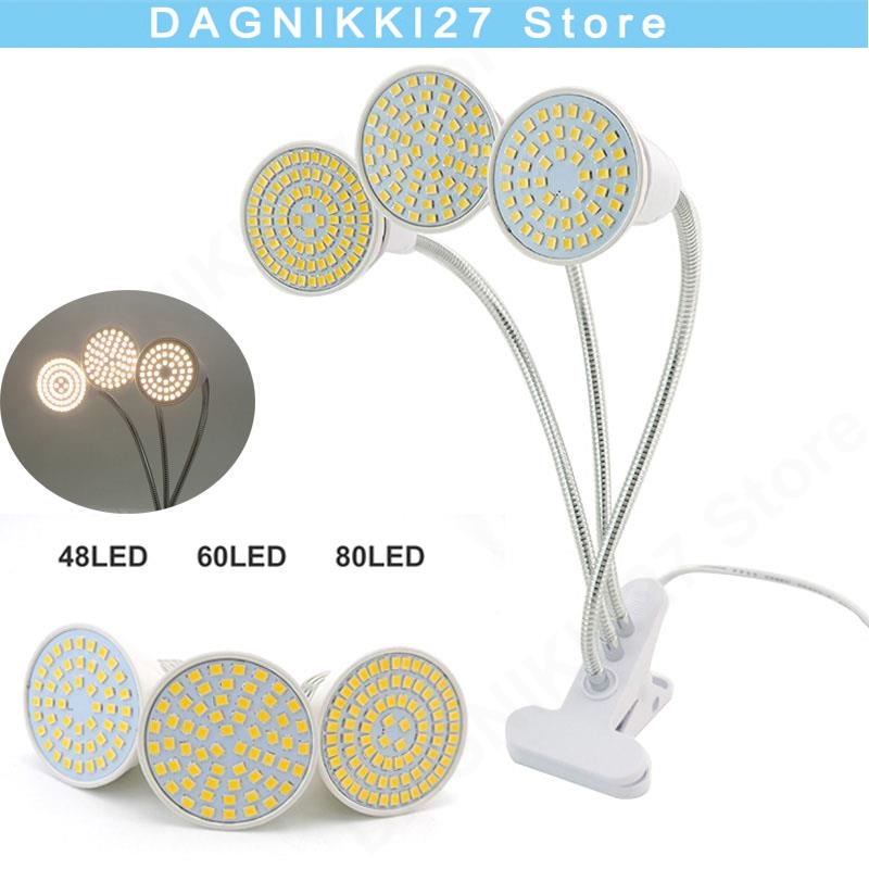 80LED 3 Head Full Spectrum Sun - Desk Setup Plant review and price