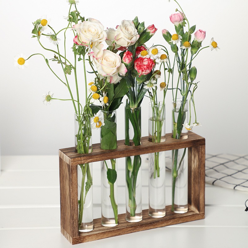 5-Tube Glass Hydroponic Plante - Desk Setup Plant review and price