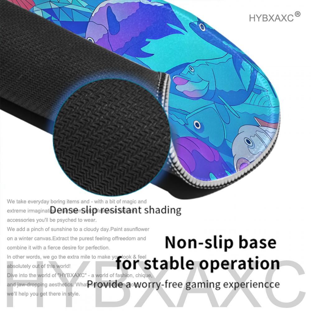 HYBXAXC Mouse Pad Cute Fish De - Desk Setup Blue review and price