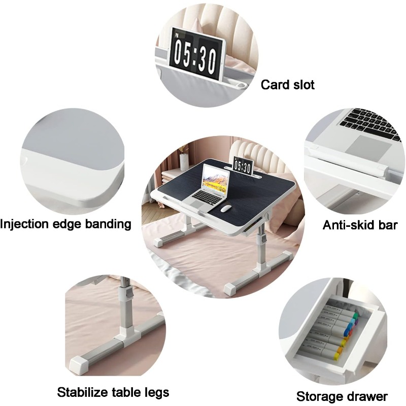 Laptop Bed Tray Table Adjustab - Desk Setup Pc review and price