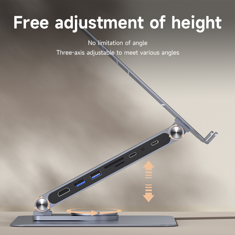 Hagibis Adjustable Aluminum La - Desk Setup Macbook review and price