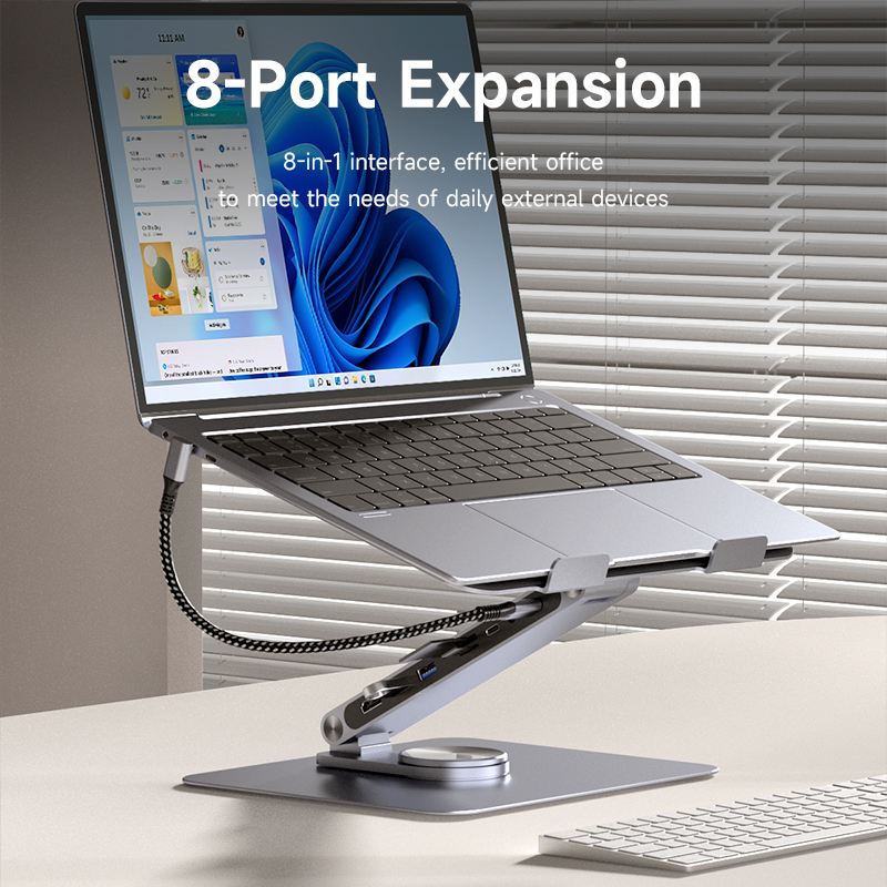 Hagibis Adjustable Aluminum La - Desk Setup Macbook review and price