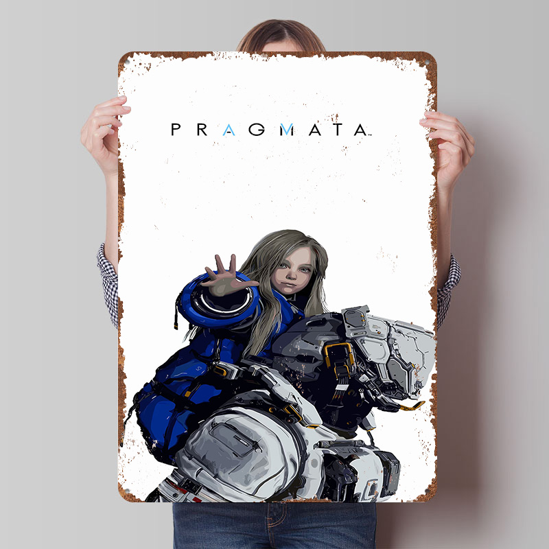 Pragmata Game Character Metal  - Desk Setup Poster review and price