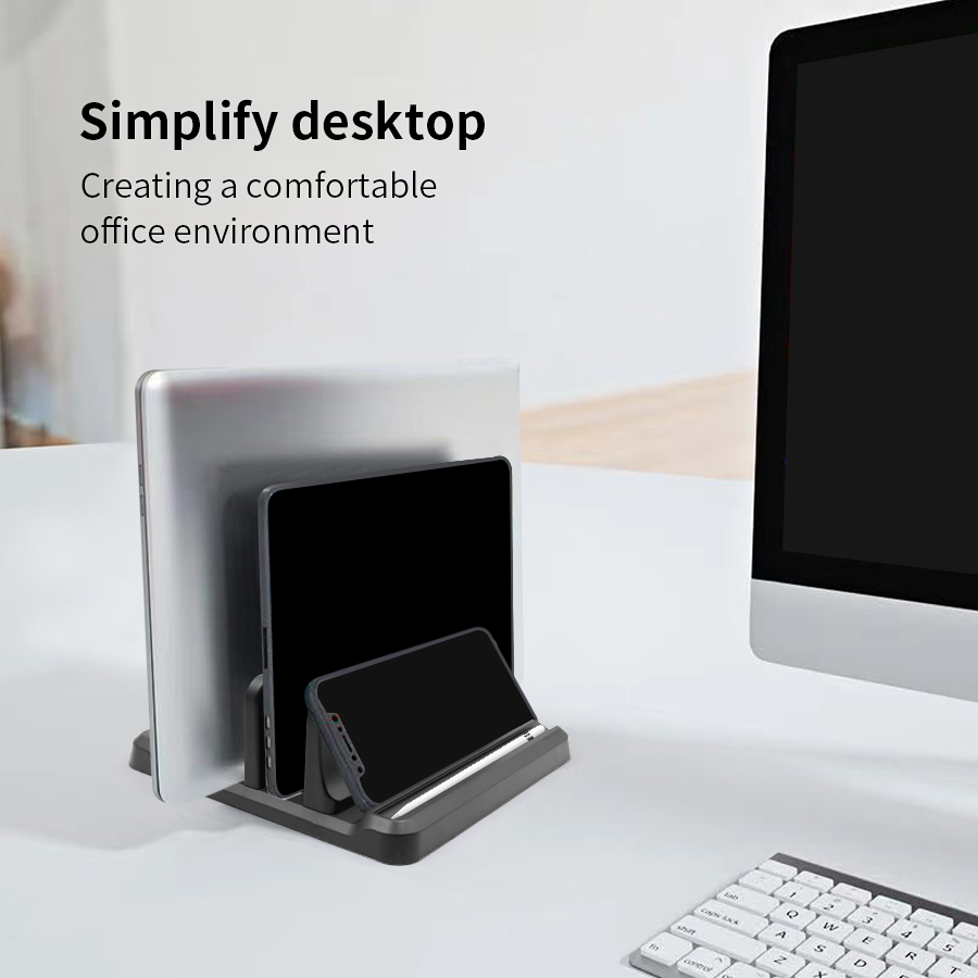 Vertical Laptop Stand Plastic  - Desk Setup Macbook review and price