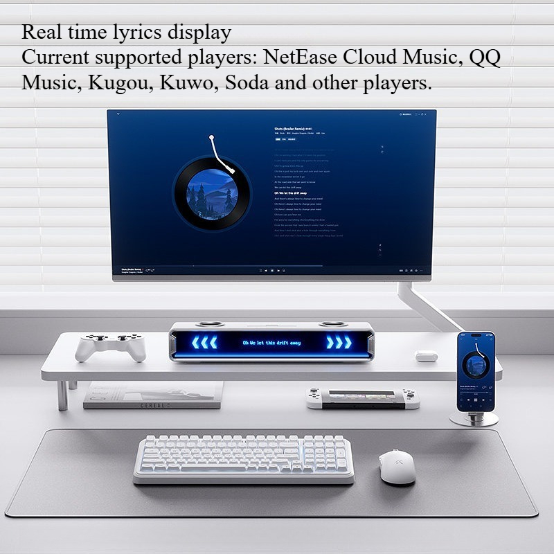 K20 GT Full Screen Subtitle Sp - Desk Setup With Speakers review and price