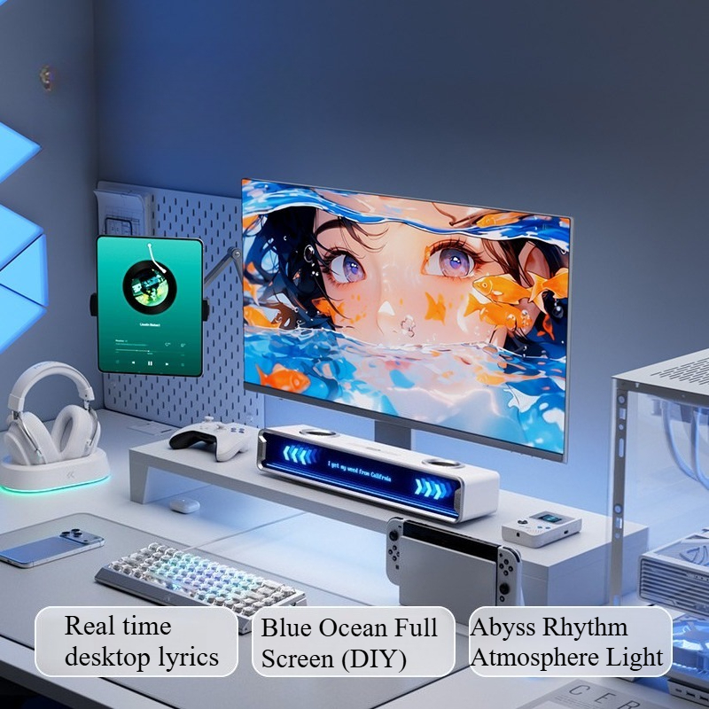 K20 GT Full Screen Subtitle Sp - Desk Setup With Speakers review and price