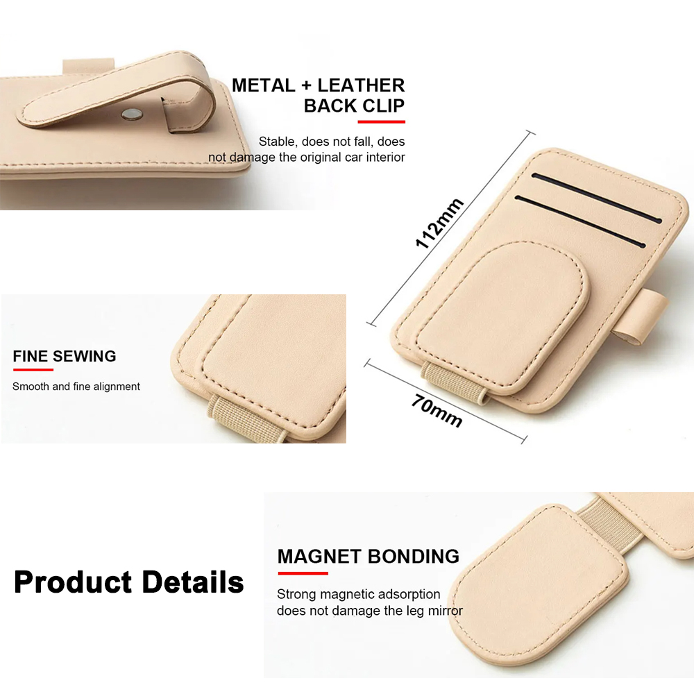 Multifunctional Pu Leather Car - Pen Cup Magnetic review and price